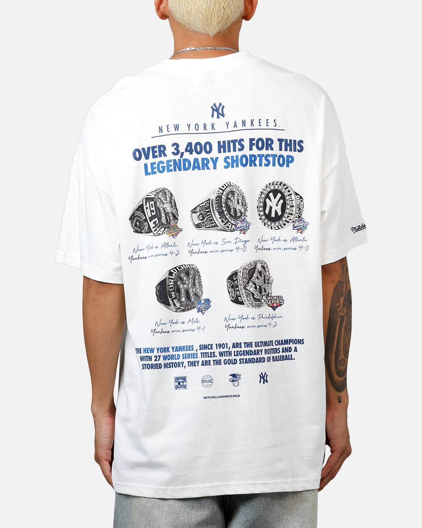 Mitchell & Ness New York Yankees Derek Jeter Got Better T-Shirt Vintage White sold by Culture Kings product image thumbnail 2