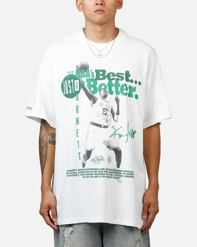 Mitchell & Ness Boston Celtics Kevin Garnett Got Better T-Shirt Vintage White sold by Culture Kings