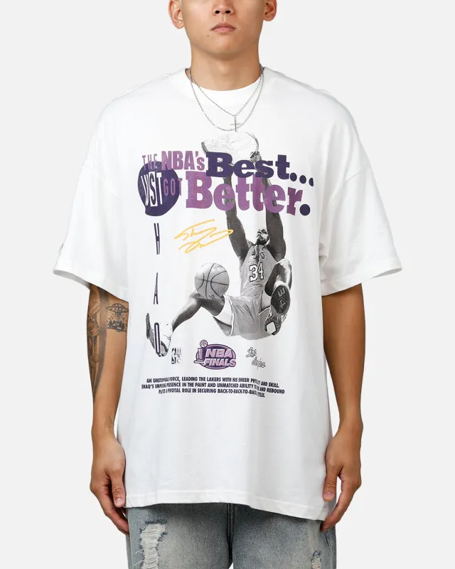 Mitchell & Ness Los Angeles Lakers Shaquille O'Neal Got Better T-Shirt Vintage White sold by Culture Kings