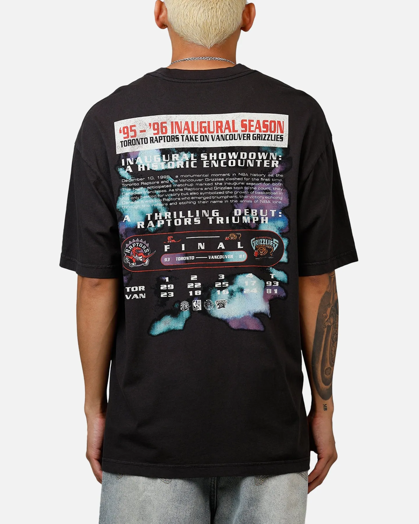 Mitchell & Ness Opening Night T-Shirt Overdyed Black sold by Culture Kings