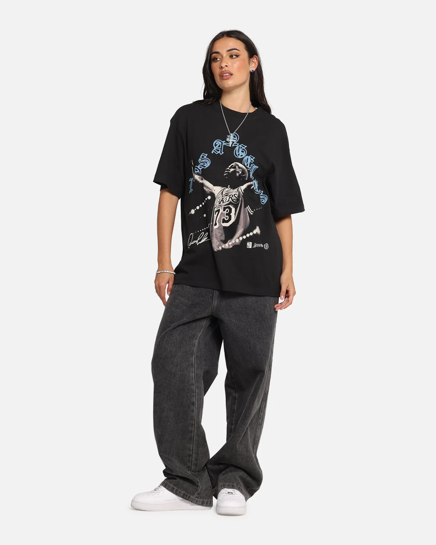 Mitchell & Ness Los Angeles Lakers Dennis Rodman Xray Glow T-Shirt Black sold by Culture Kings product image thumbnail 2