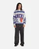 Mitchell & Ness New York Knicks Letterform Crewneck Grey Marle/Official Team Color sold by Culture Kings