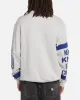 Mitchell & Ness New York Knicks Letterform Crewneck Grey Marle/Official Team Color sold by Culture Kings
