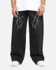 Saint Morta Amplus Tribal Rhinestone Jeans Black Shadow sold by Culture Kings