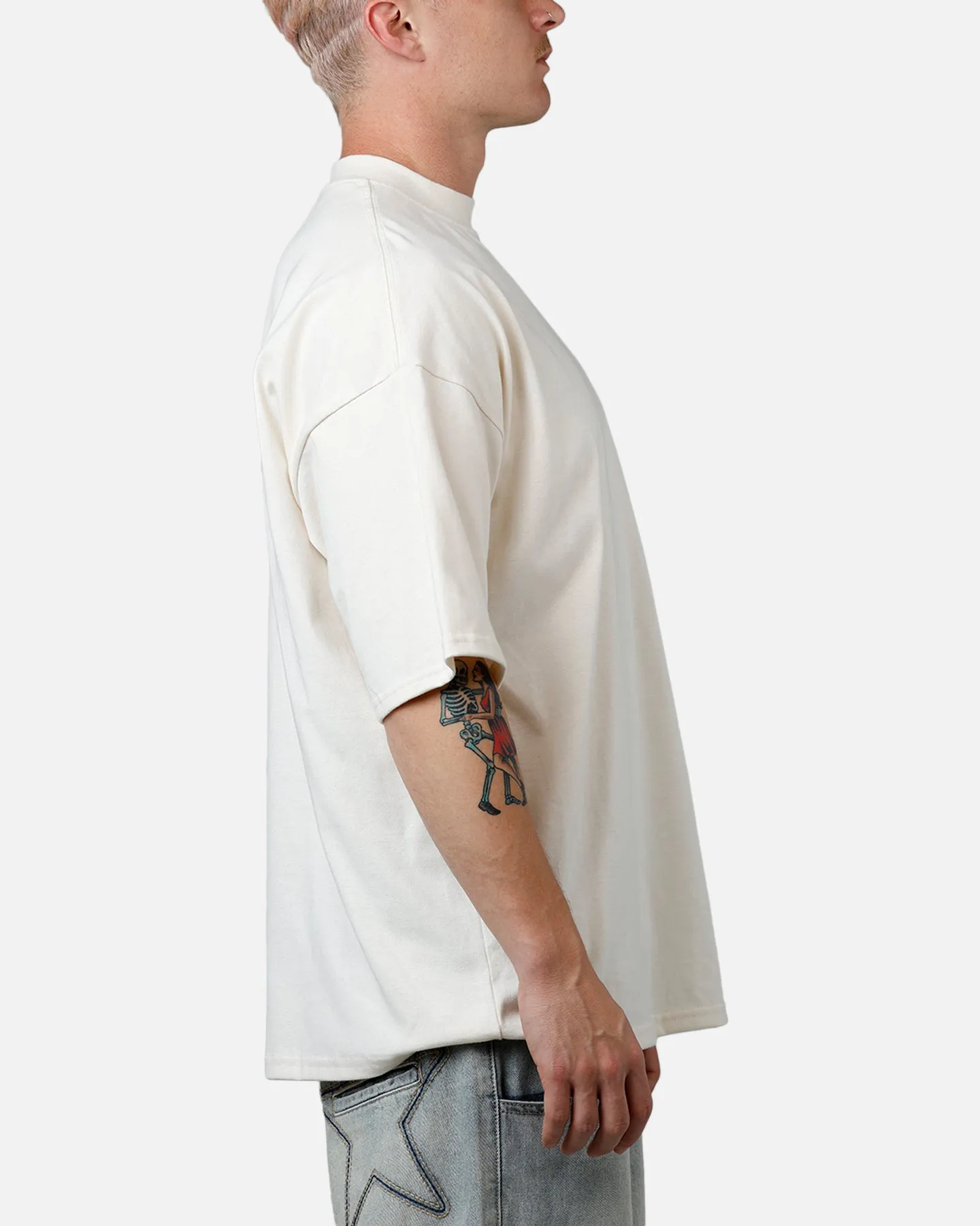 Culture Kings Everyday Mock Neck T-Shirt Off White sold by Culture Kings product image thumbnail 4