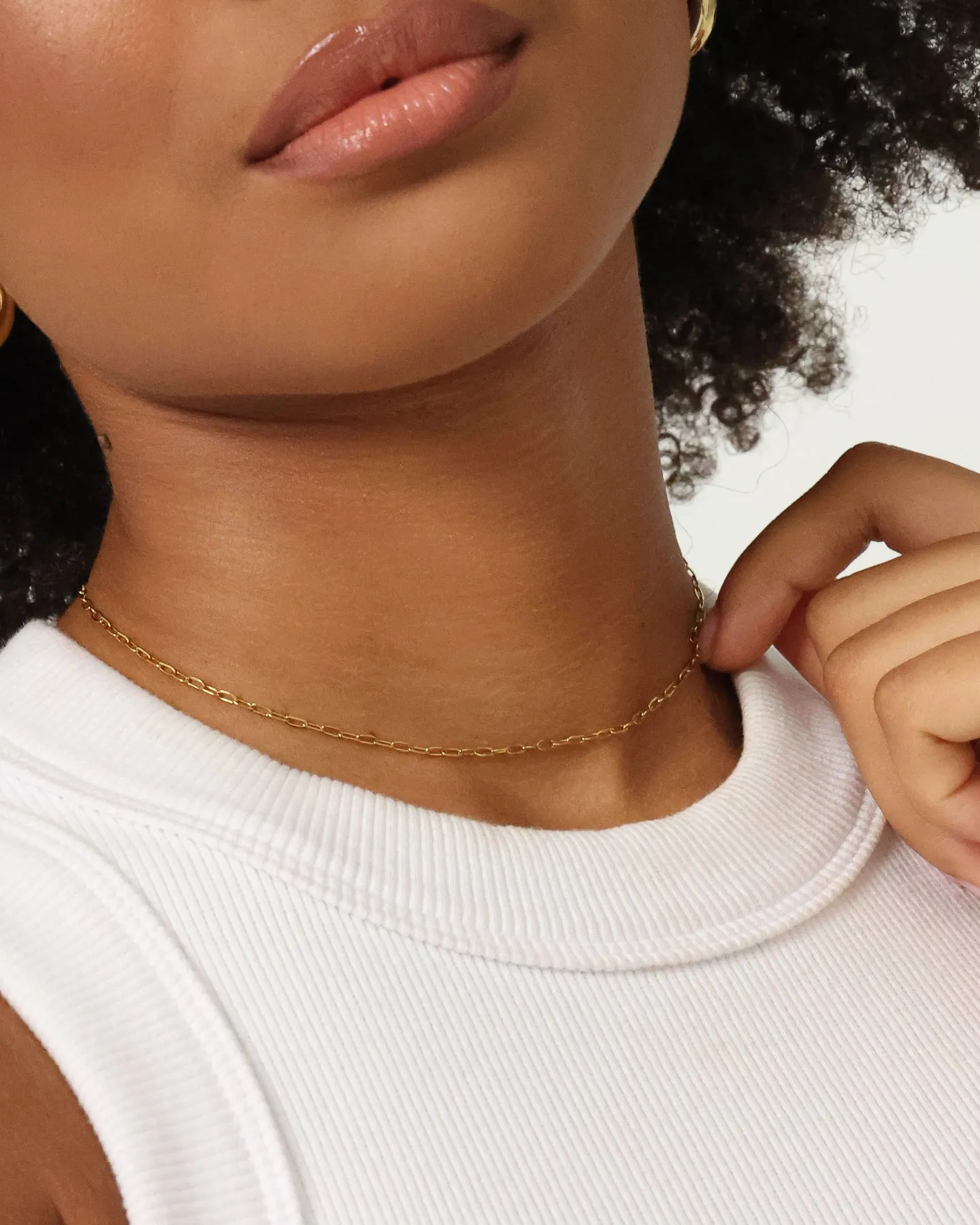 Raising Hell Women's Customisable Long Cable Necklace Gold sold by Culture Kings