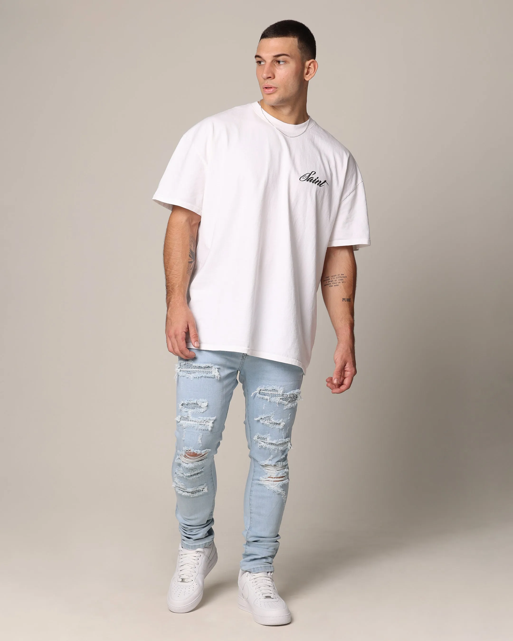 Saint Morta Diamond Summum Jeans Light Blue sold by Culture Kings product image thumbnail 2