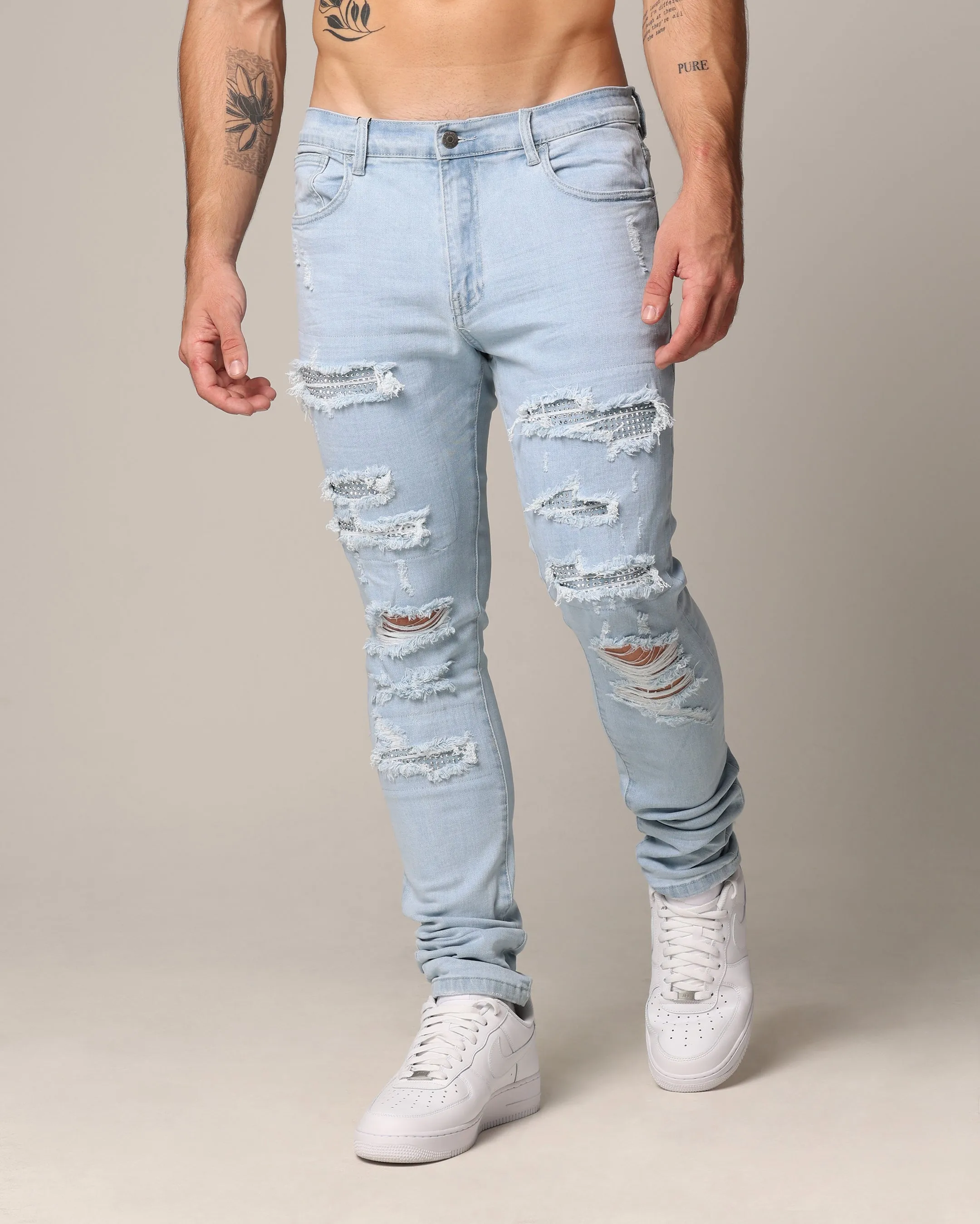 Saint Morta Diamond Summum Jeans Light Blue sold by Culture Kings