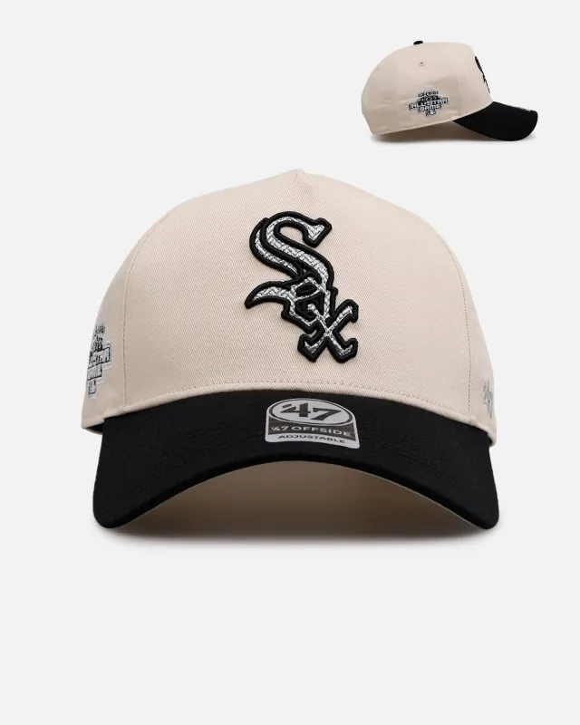 47 Brand Chicago White Sox 'Herringbone' 47 Offside Snapback Natural/Black sold by Culture Kings