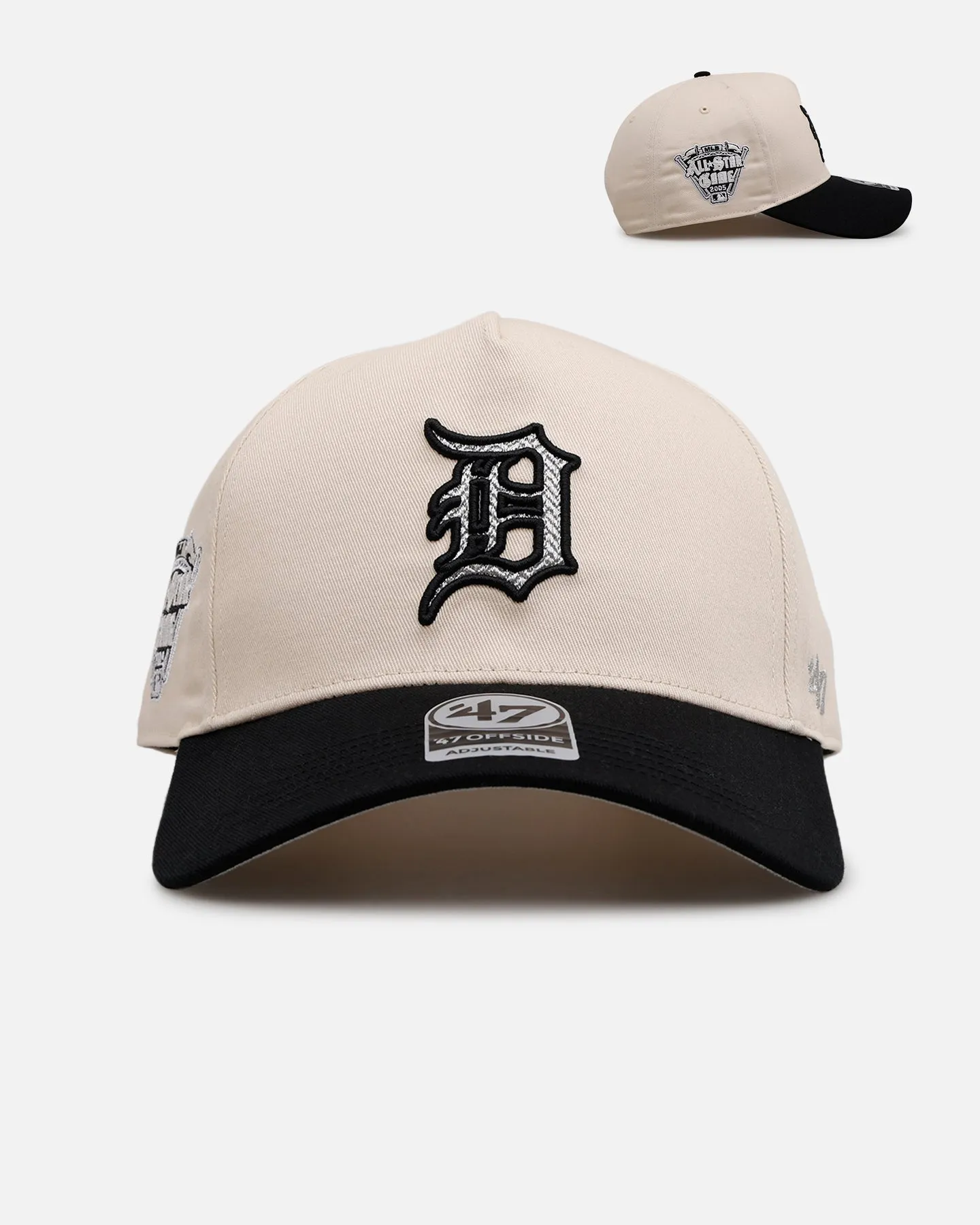 47 Brand Detroit Tigers 'Herringbone' 47 Offside Snapback Natural/Black sold by Culture Kings