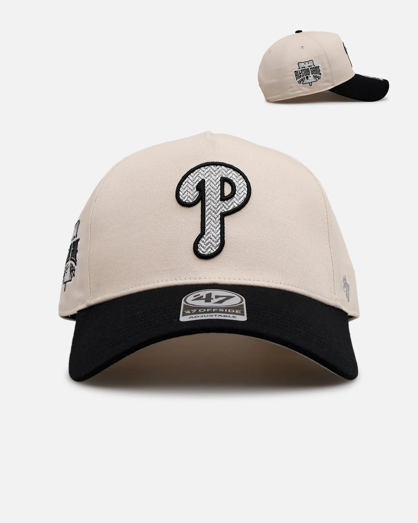 47 Brand Philadelphia Phillies 'Herringbone' 47 Offside Snapback Natural/Black sold by Culture Kings