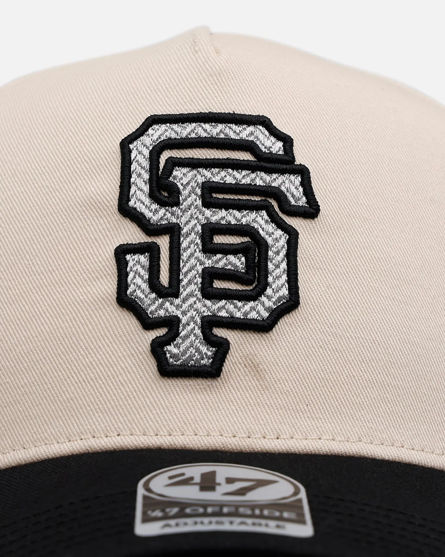 47 Brand San Francisco Giants 'Herringbone' 47 Offside Snapback Natural/Black sold by Culture Kings product image thumbnail 5