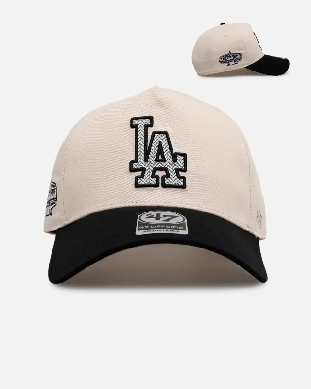 47 Brand Los Angeles Dodgers 'Herringbone' 47 Offside Snapback Natural/Black sold by Culture Kings