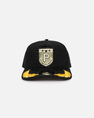 New Era Pittsburgh Pirates 'Military Patch' Pre-Curved Golfer Snapback Black sold by Culture Kings