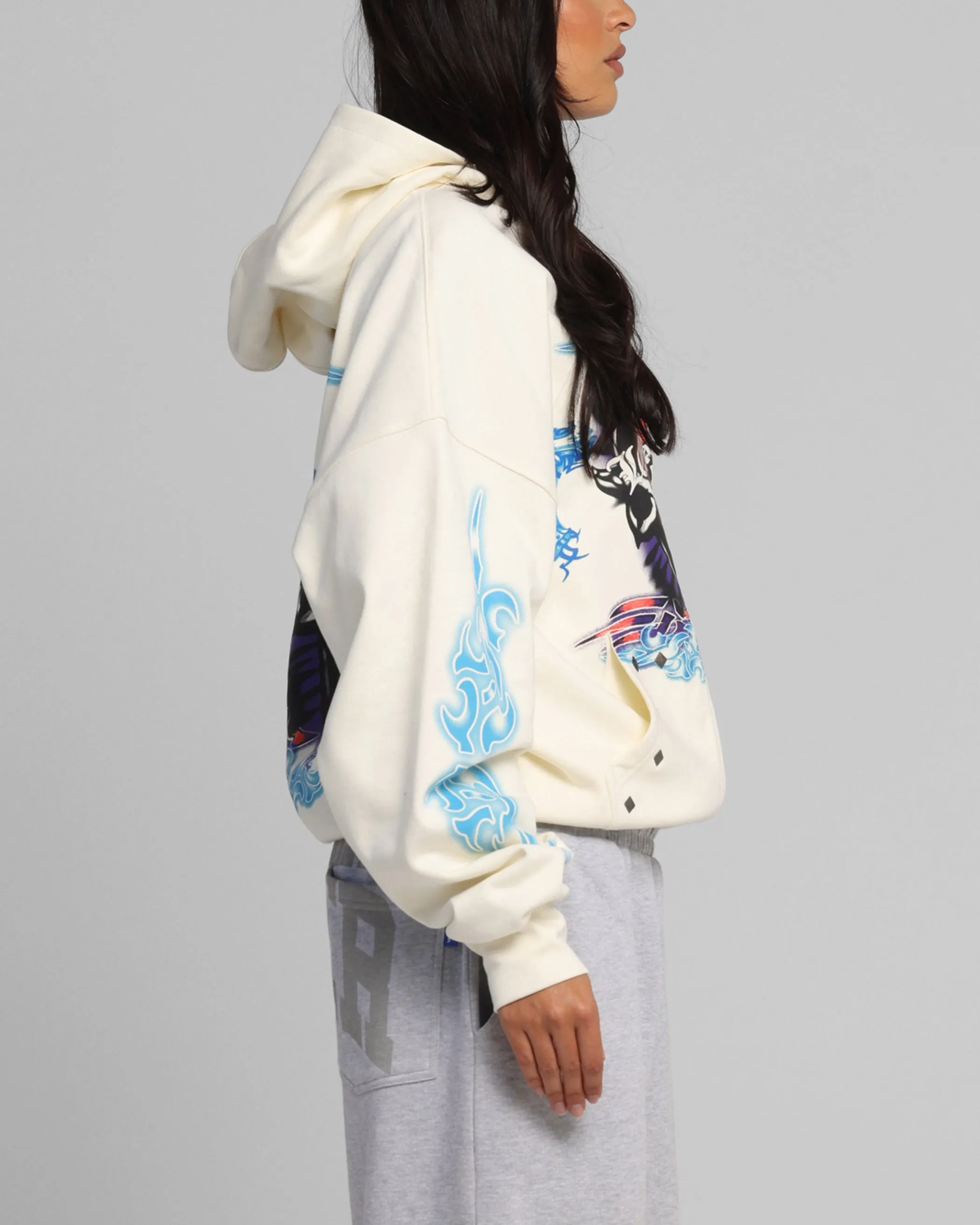 Loiter Hearts Zip Hoodie Off White sold by Culture Kings product image thumbnail 5