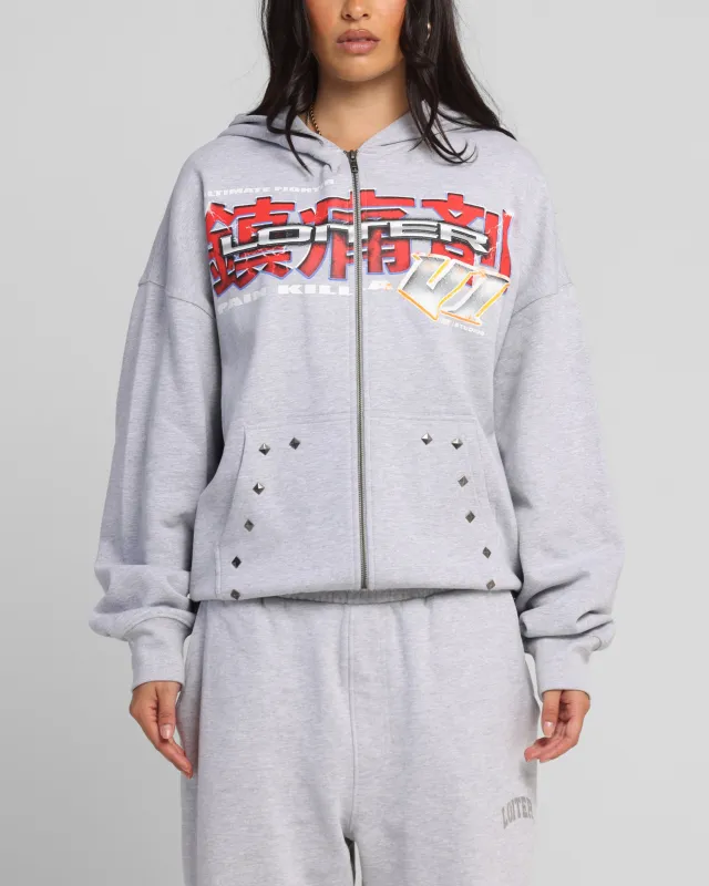Loiter Fighter Zip Hoodie Grey sold by Culture Kings