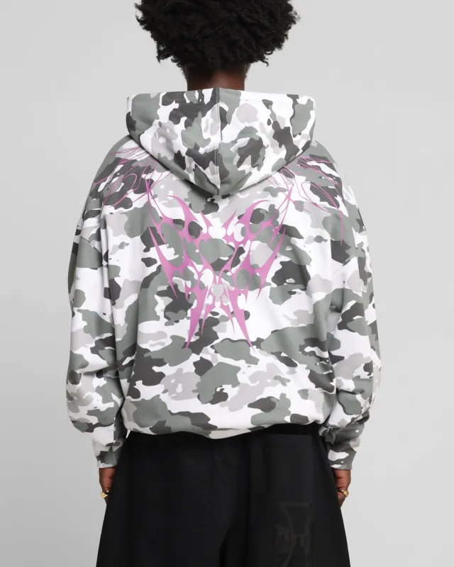 Loiter Draco Hoodie Snow Camo sold by Culture Kings
