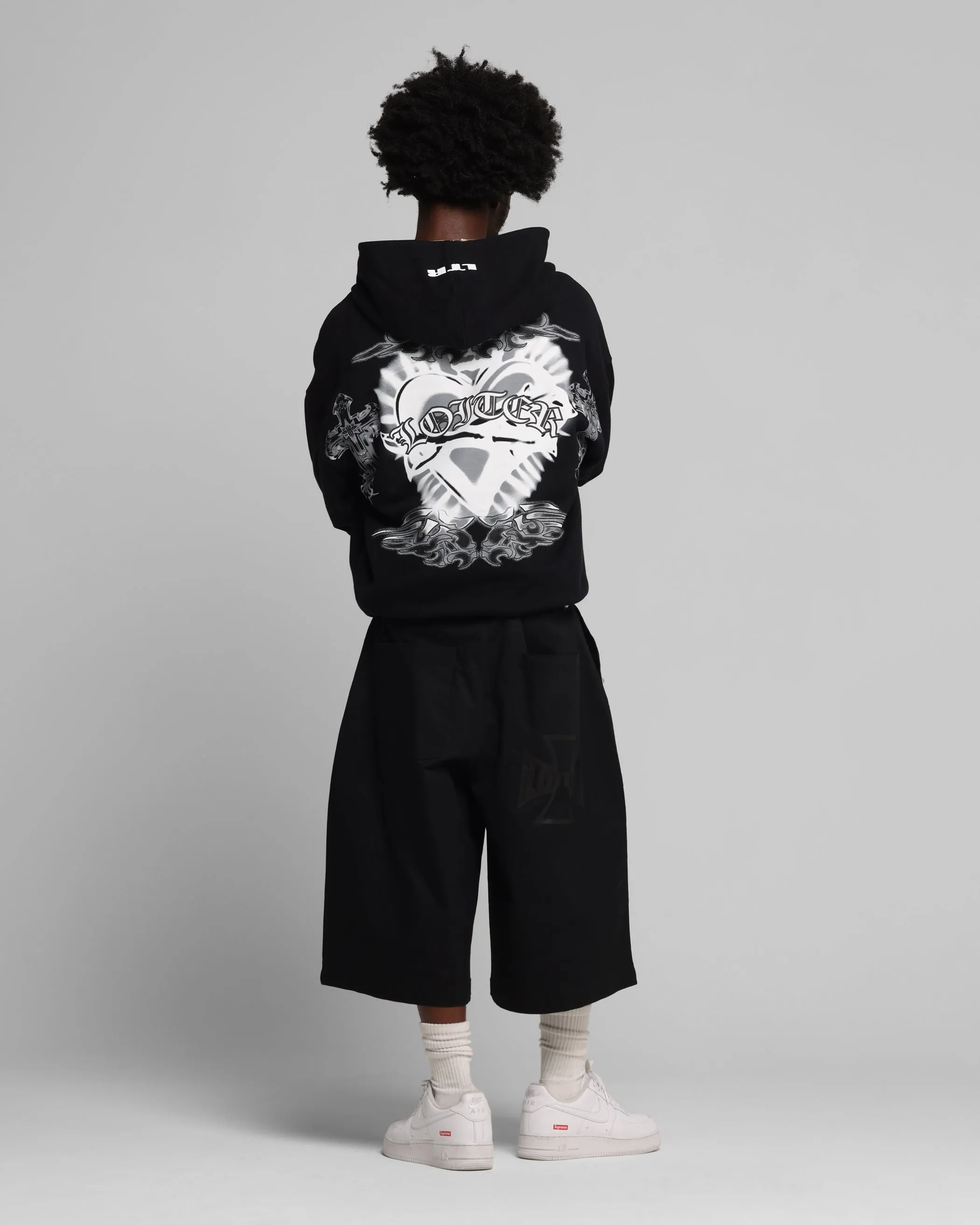 Loiter Hearts Zip Hoodie Black sold by Culture Kings product image thumbnail 4