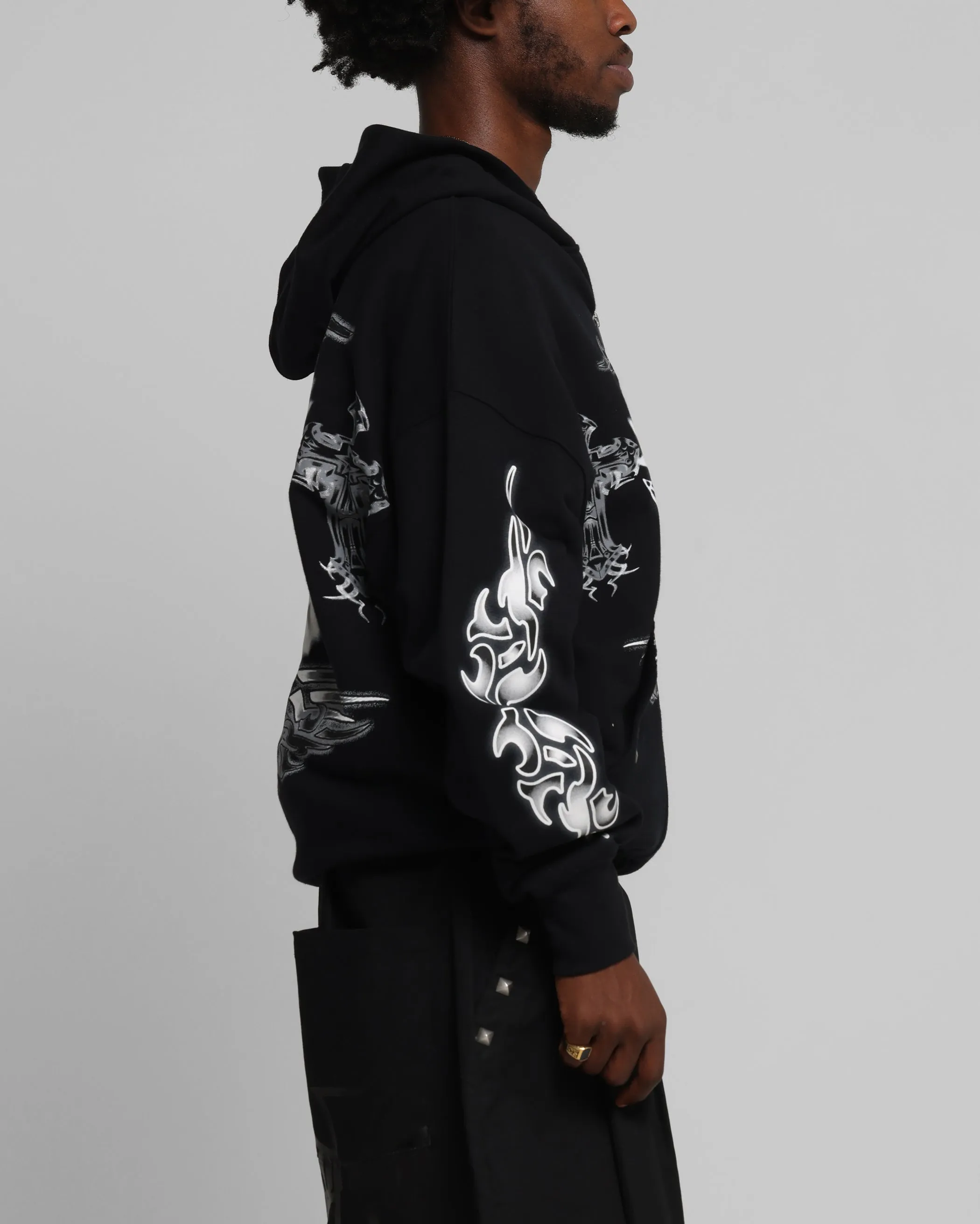 Loiter Hearts Zip Hoodie Black sold by Culture Kings product image thumbnail 5