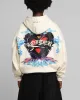 Loiter Hearts Zip Hoodie Off White sold by Culture Kings