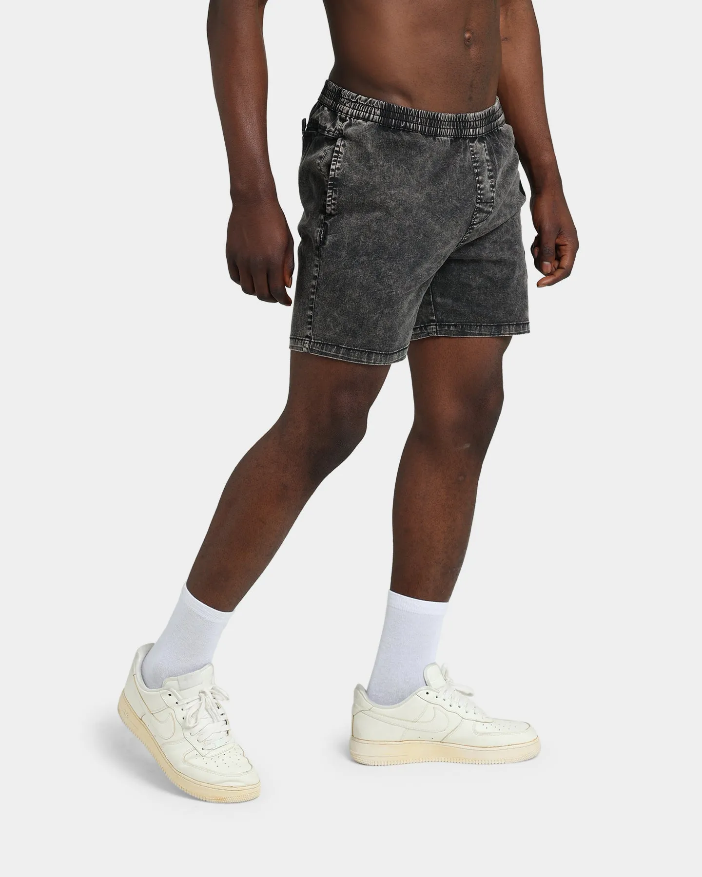 WNDRR Offcut Beach Shorts Washed Black sold by Culture Kings product image thumbnail 5