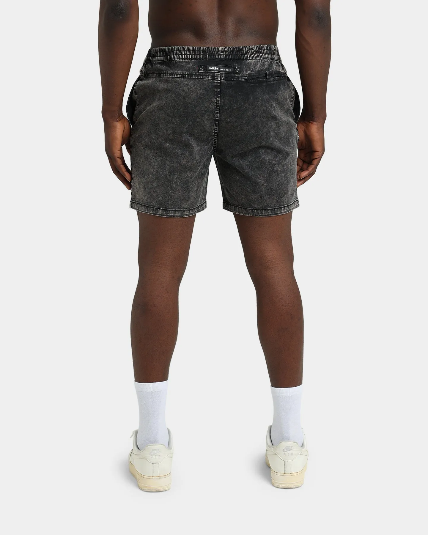 WNDRR Offcut Beach Shorts Washed Black sold by Culture Kings product image thumbnail 4