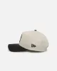 New Era New York Yankees 'Leather Visor' 9FORTY A-Frame Snapback Chrome White/Black sold by Culture Kings