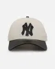 New Era New York Yankees 'Leather Visor' 9FORTY A-Frame Snapback Chrome White/Black sold by Culture Kings