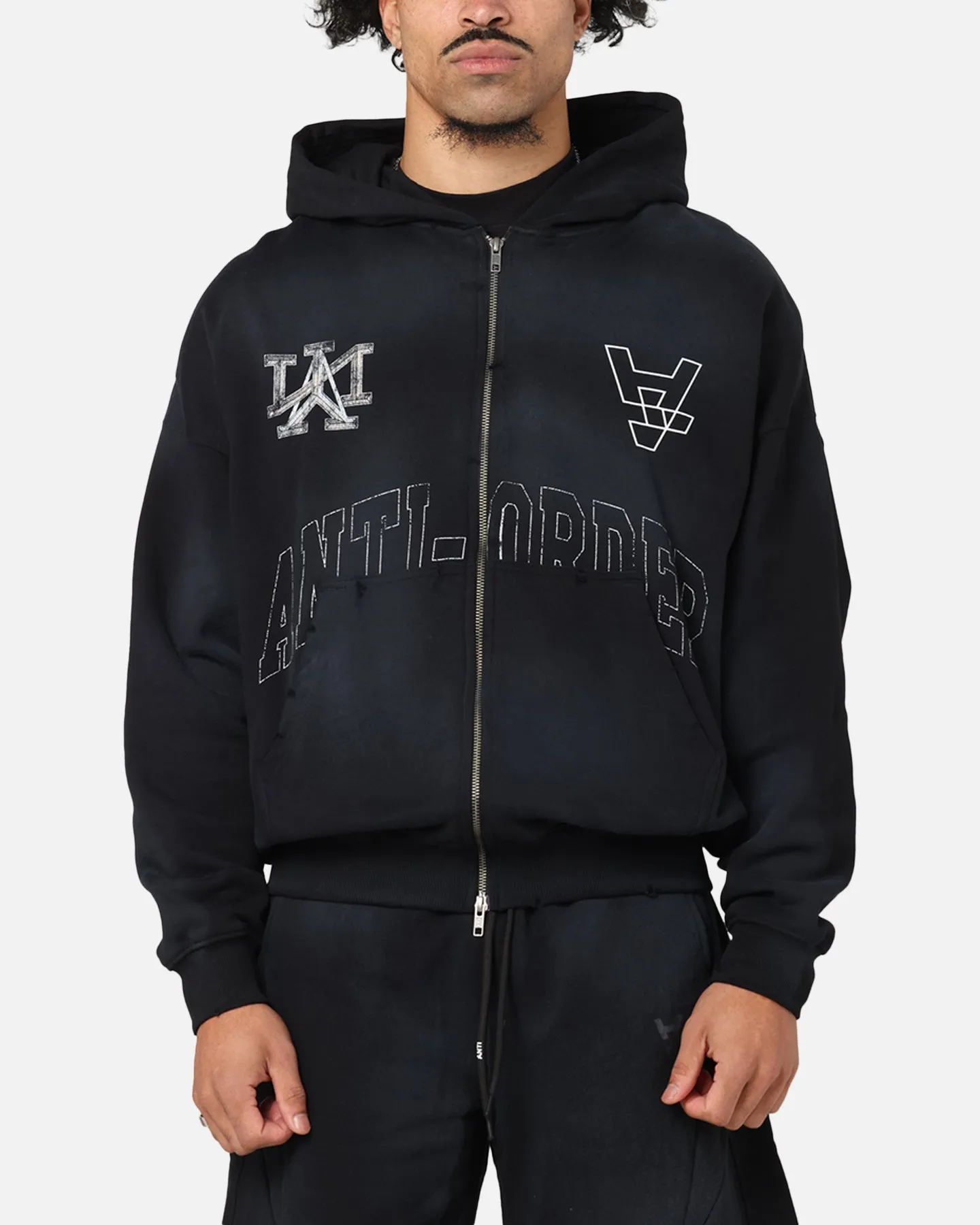 The Anti Order Post Season Zip Hoodie Sunfade Black sold by Culture Kings
