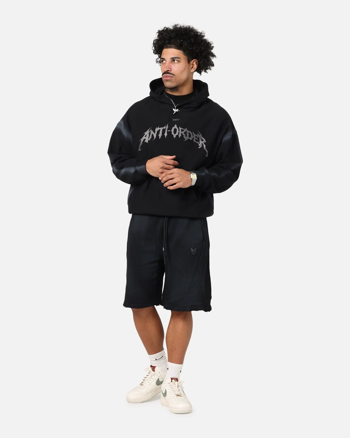 The Anti Order Apocalypse Sweat Shorts Sunfade Black sold by Culture Kings product image thumbnail 2