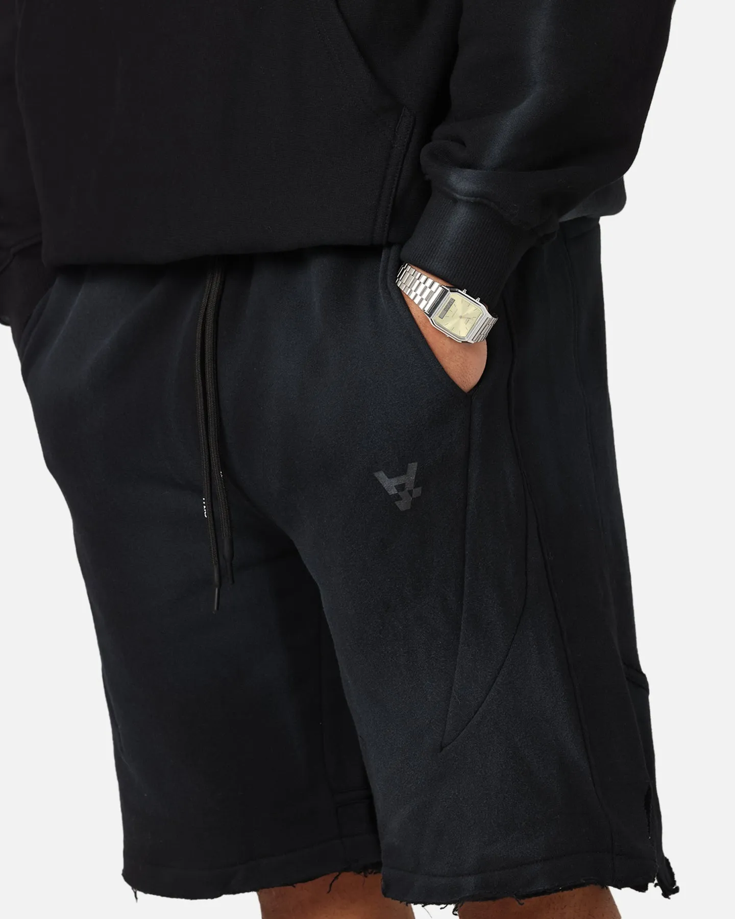The Anti Order Apocalypse Sweat Shorts Sunfade Black sold by Culture Kings product image thumbnail 3