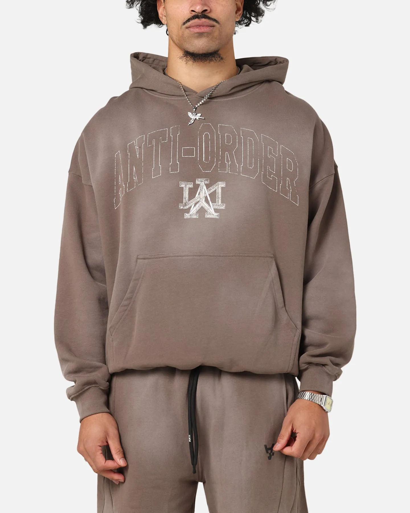 The Anti Order Post Season Boxy Hoodie Sunfade Brown sold by Culture Kings
