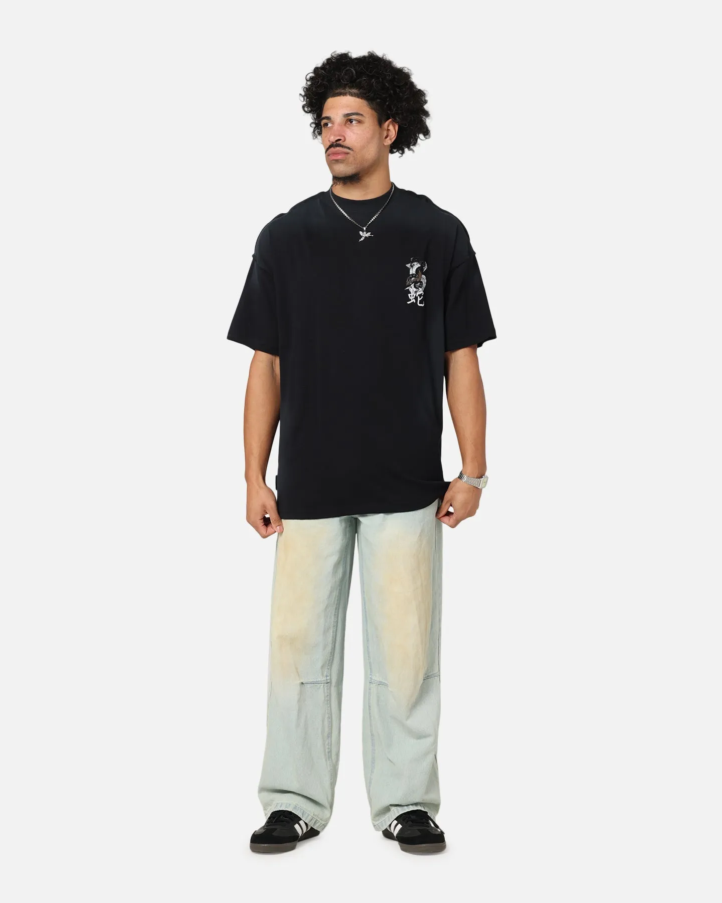 Saint Morta Venom Boxy T-Shirt Sunfade Black sold by Culture Kings product image thumbnail 4