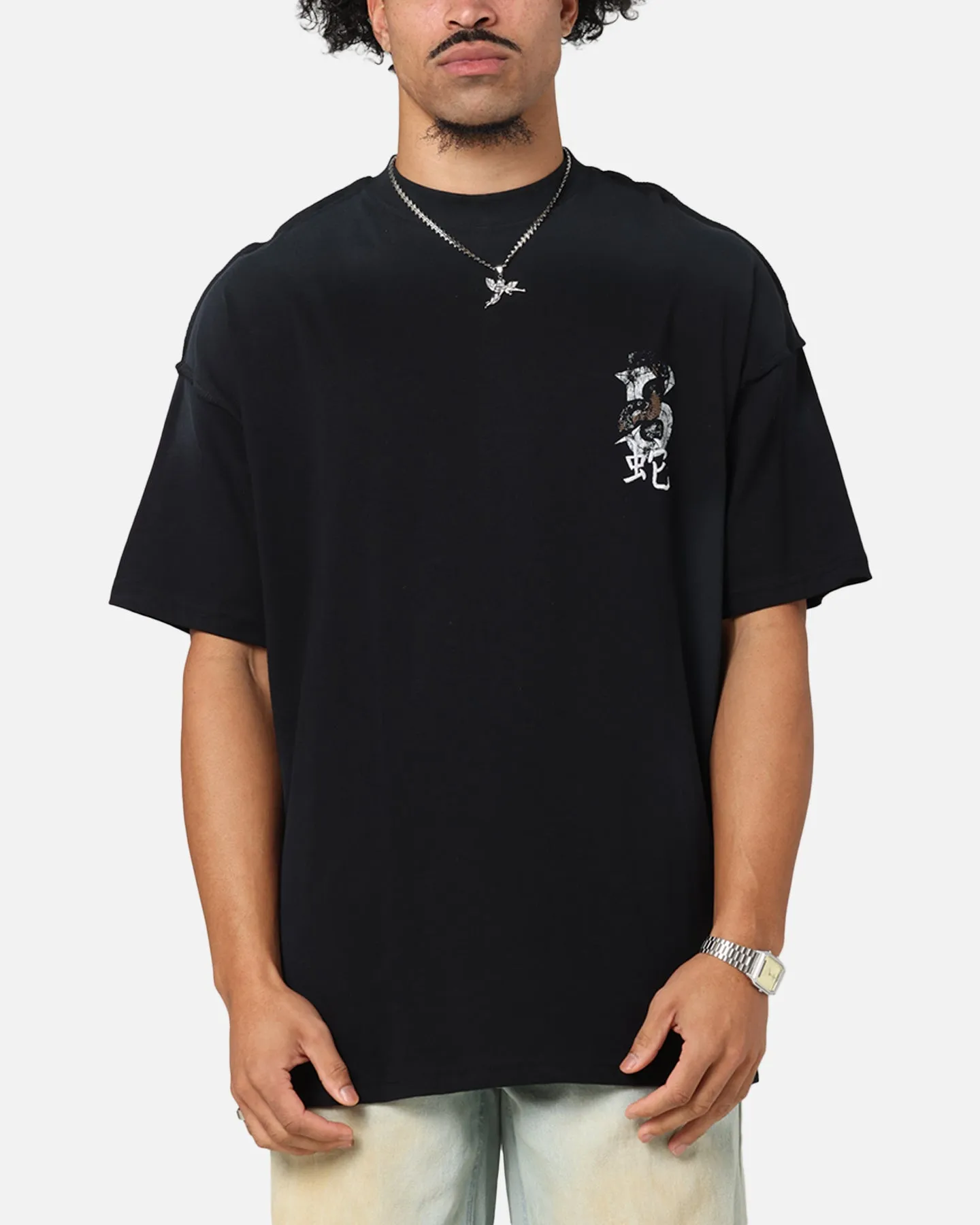 Saint Morta Venom Boxy T-Shirt Sunfade Black sold by Culture Kings product image thumbnail 2