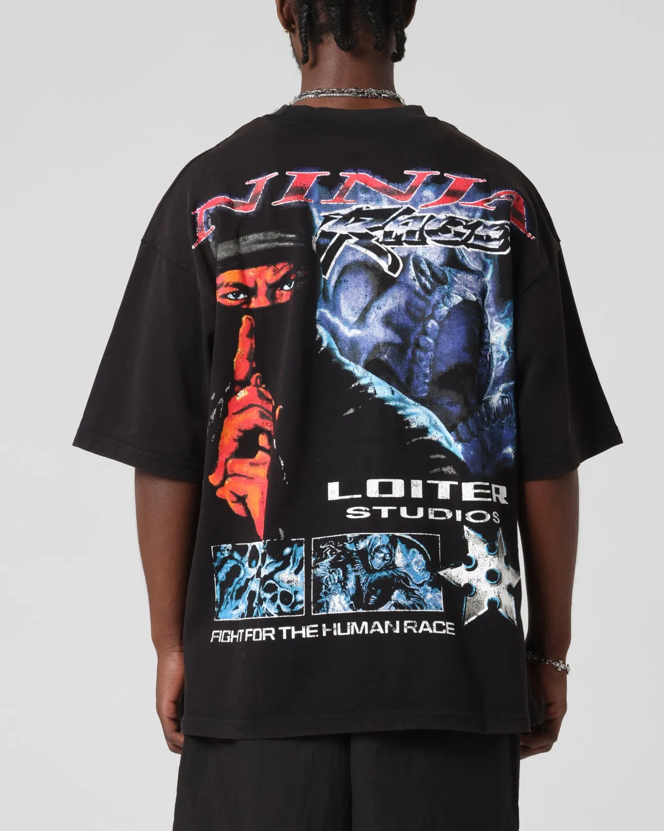 Loiter Ninja Vintage T-Shirt Vintage Black sold by Culture Kings