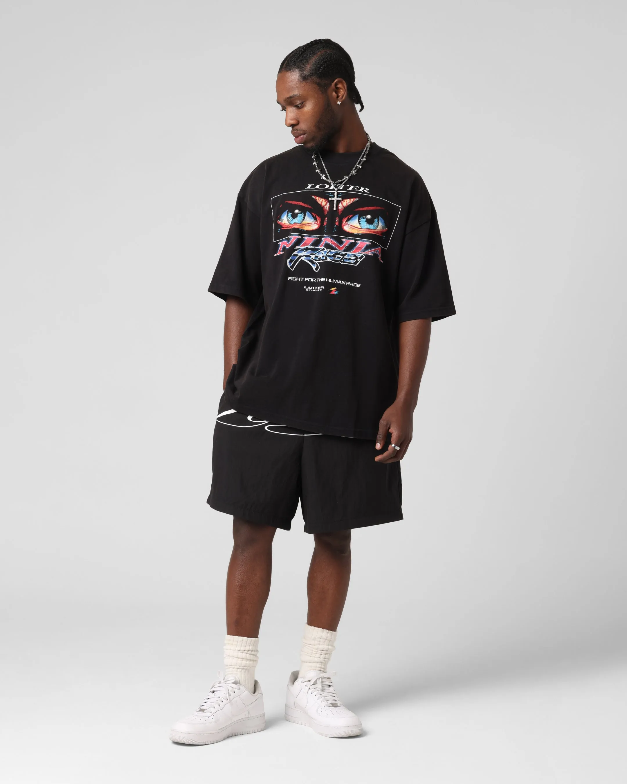 Loiter Ninja Vintage T-Shirt Vintage Black sold by Culture Kings product image thumbnail 4