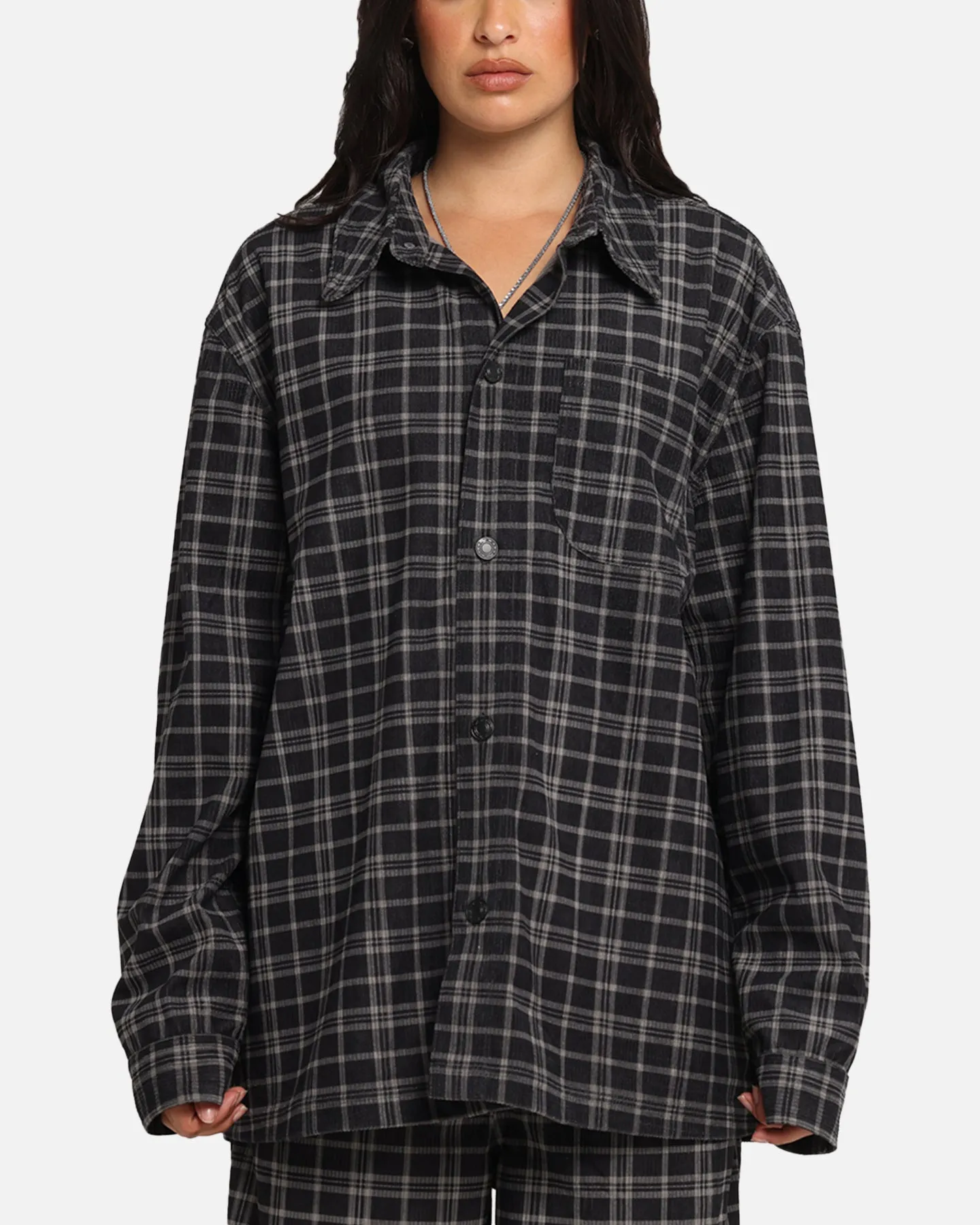 XXIII Plaid Corduroy Jacket Black/Grey sold by Culture Kings