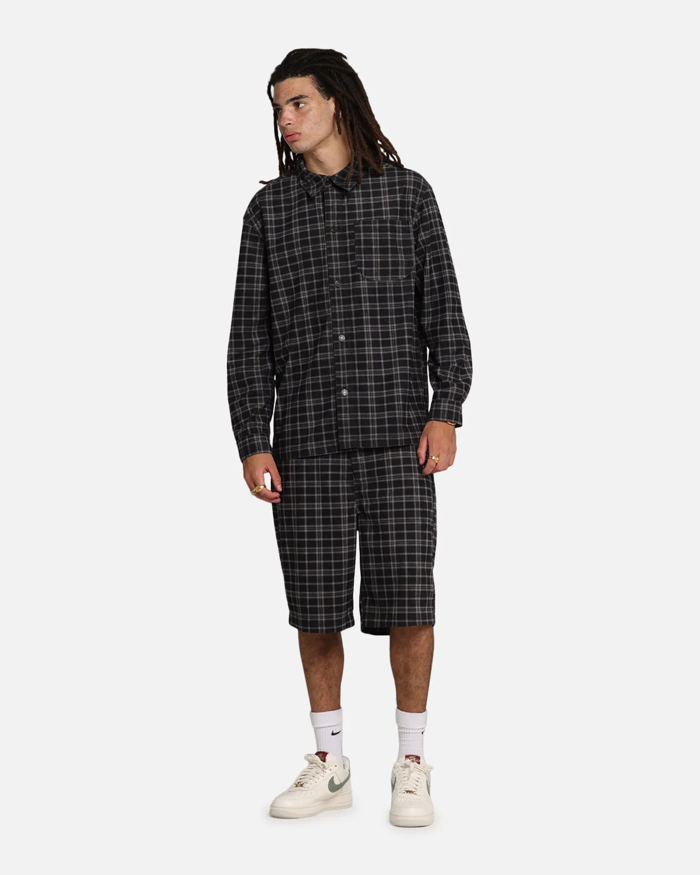 XXIII Plaid Corduroy Jorts Black/Grey sold by Culture Kings product image thumbnail 2
