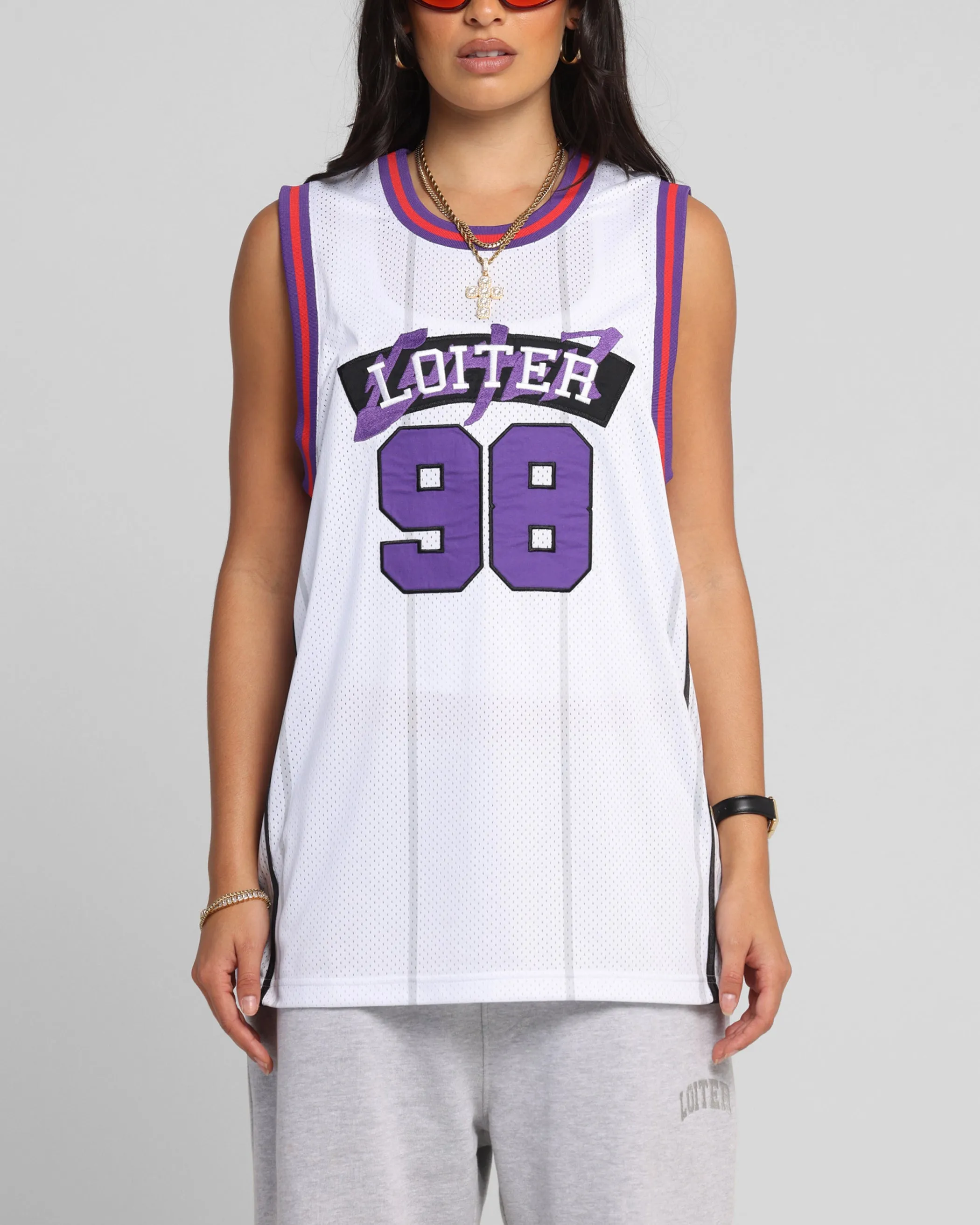 Loiter Midway Jersey White/Purple sold by Culture Kings
