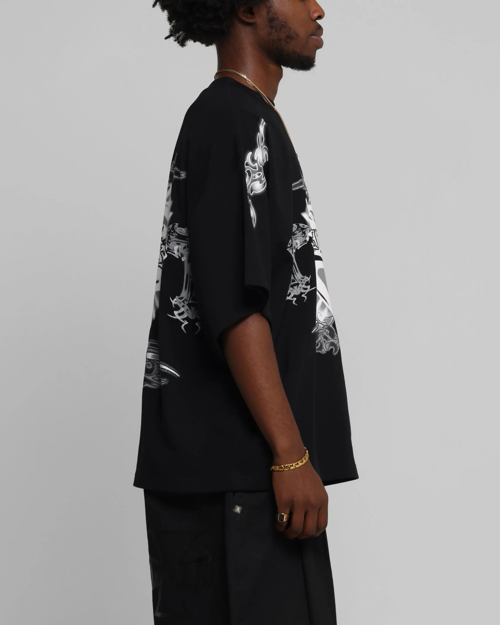 Loiter Hearts T-Shirt Black sold by Culture Kings product image thumbnail 5