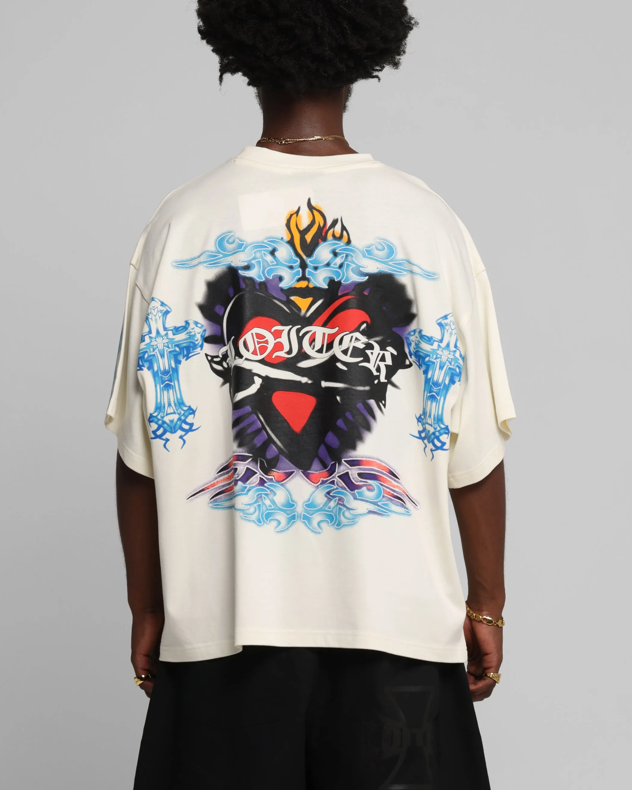 Loiter Hearts T-Shirt Off White sold by Culture Kings product image thumbnail 2
