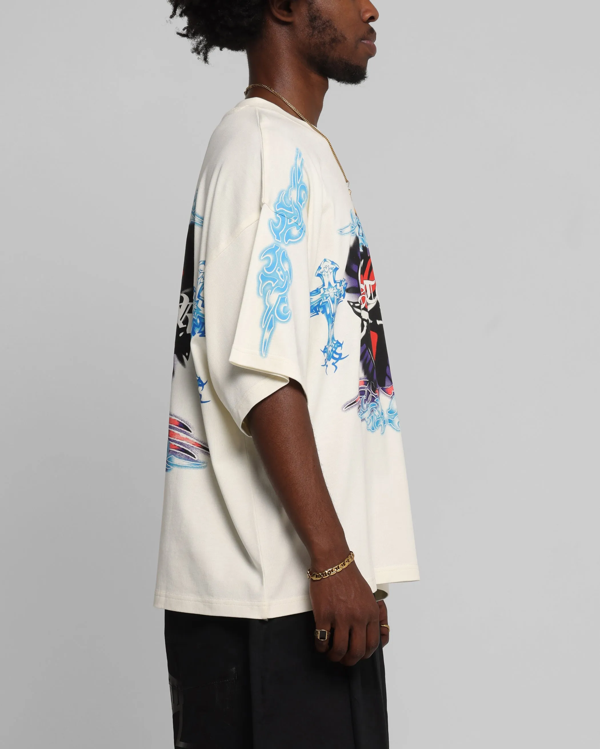 Loiter Hearts T-Shirt Off White sold by Culture Kings product image thumbnail 5