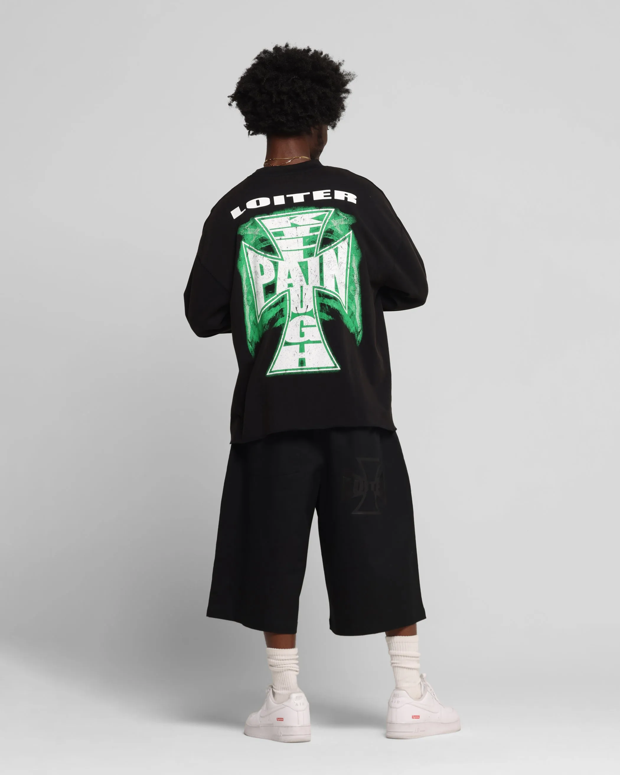 Loiter Liberty Long Sleeve T-Shirt Vintage Black sold by Culture Kings product image thumbnail 4