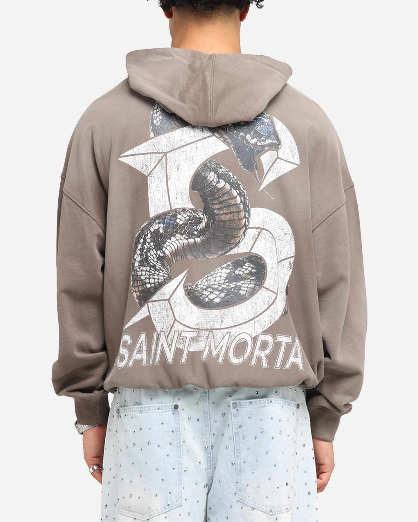 Saint Morta Venom Boxy Hoodie Sunfade Brown sold by Culture Kings