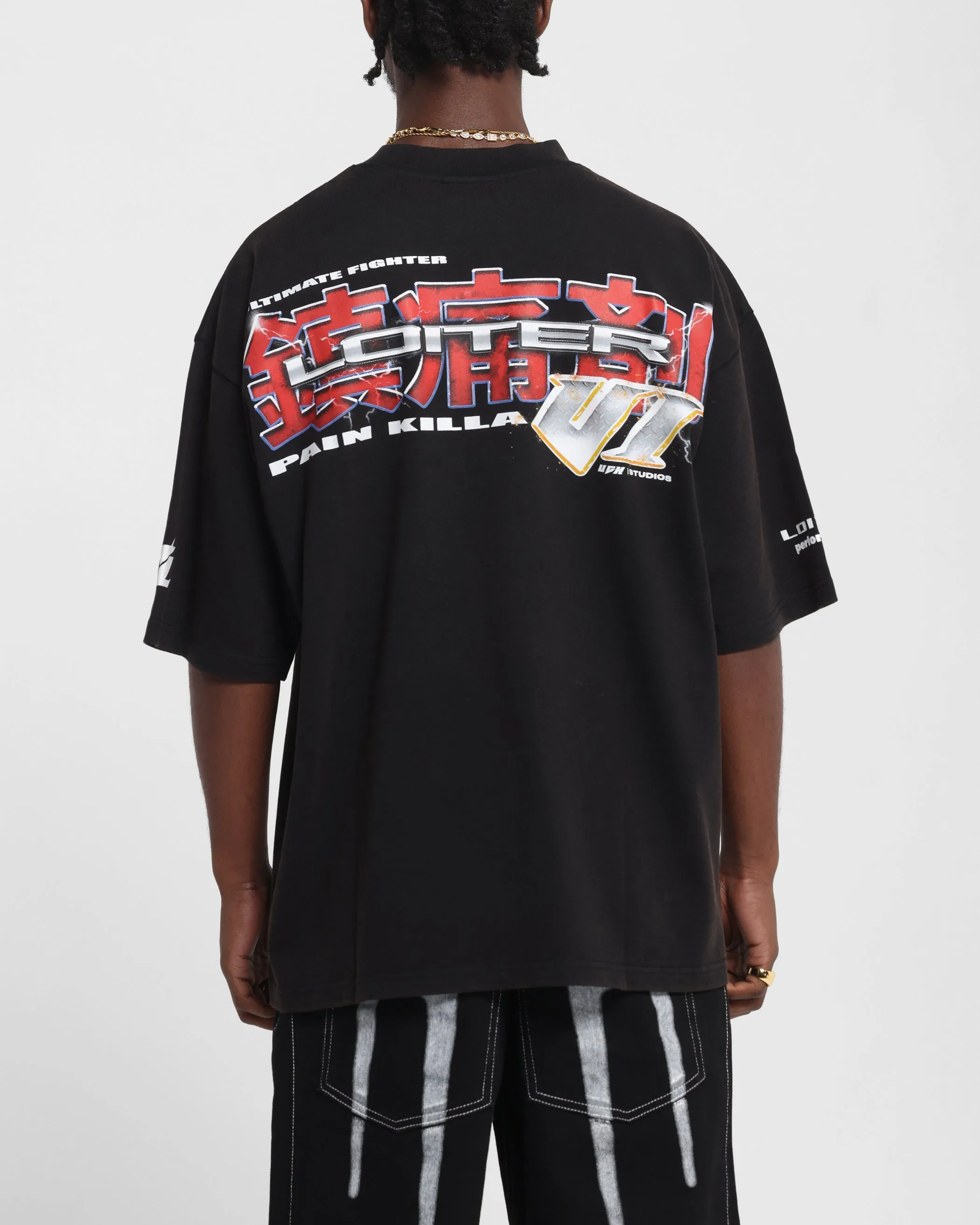 Loiter Fighter Vintage T-Shirt Vintage Black sold by Culture Kings product image thumbnail 2
