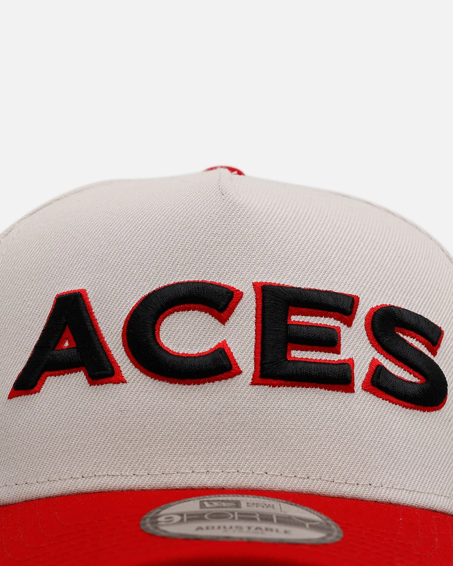 New Era Las Vegas Aces 'Aces' 9FORTY A-Frame Snapback Stone/Red sold by Culture Kings product image thumbnail 5