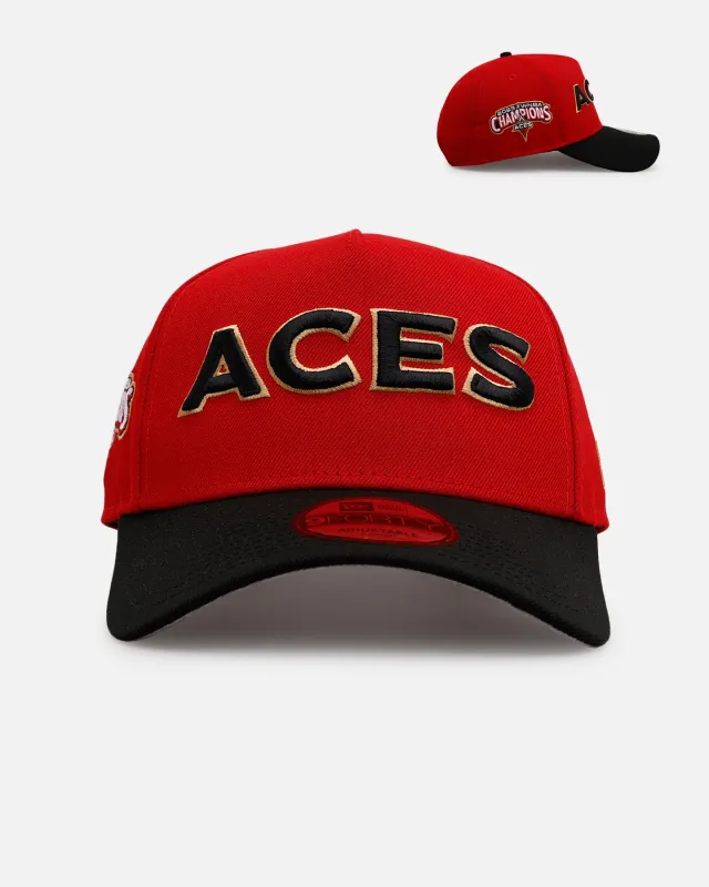 New Era Las Vegas Aces 'Aces' 9FORTY A-Frame Snapback Red/Black sold by Culture Kings