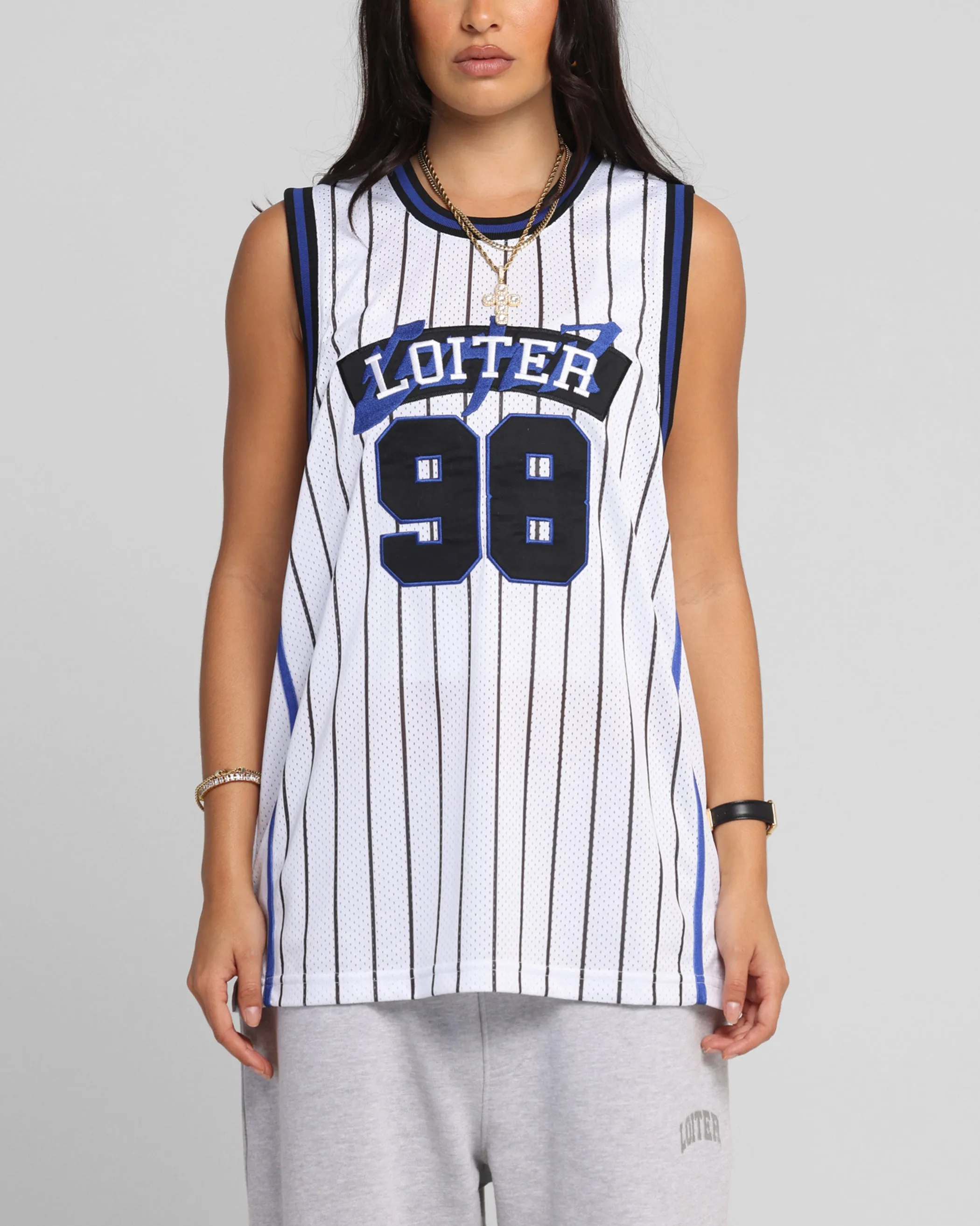 Loiter Midway Jersey White/Blue sold by Culture Kings