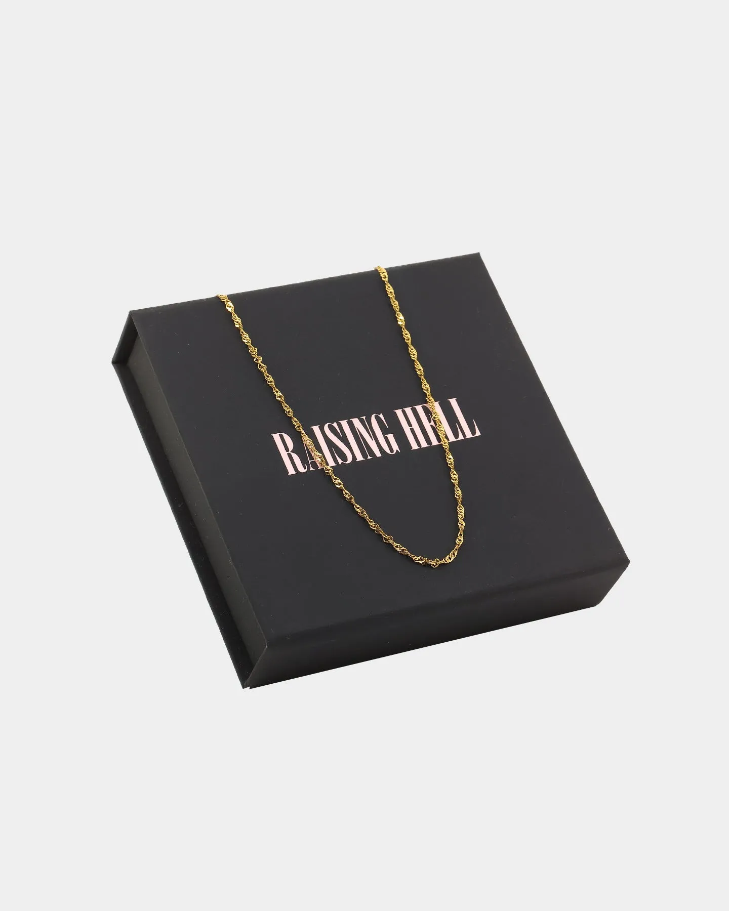 Raising Hell Women's Customisable Twist Necklace Gold sold by Culture Kings product image thumbnail 4