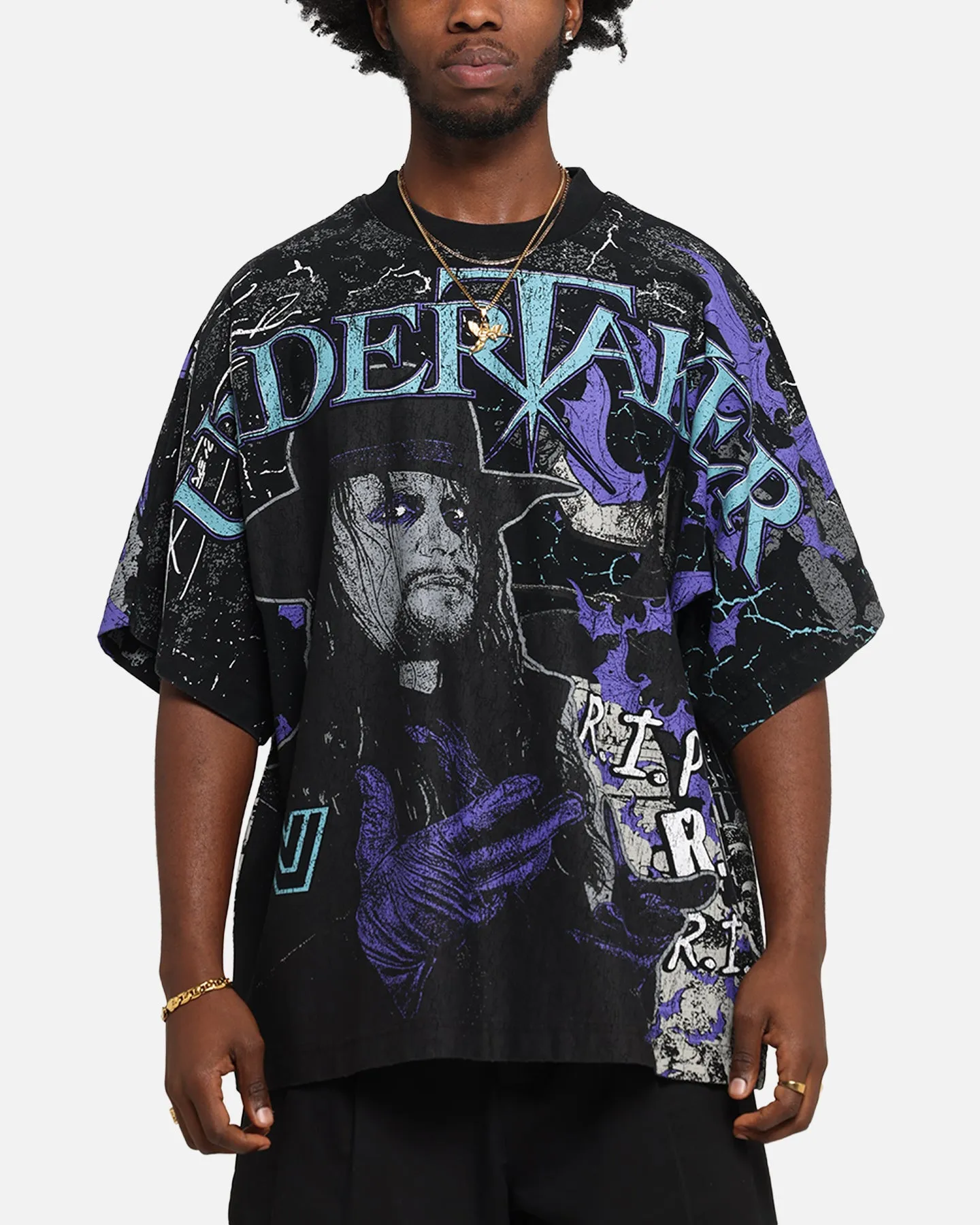 Culture Kings X WWE Undertaker All Over Print T-Shirt Black sold by Culture Kings